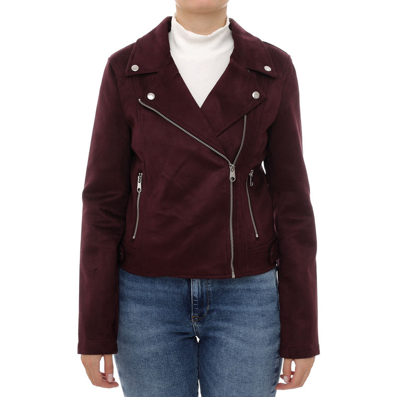 Ženska kožna jakna Vero Moda Jose short suede jacket