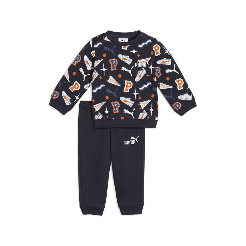 Dečiji set Puma Minicats aop crew set fl inf