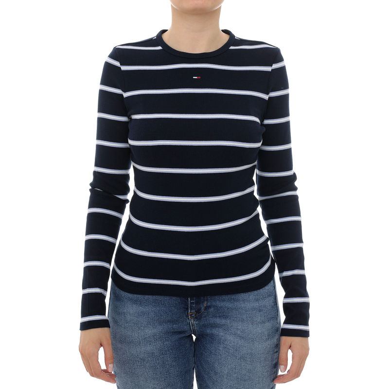 Ženska majica Tommy Hilfiger Tjw slim essential rib ls