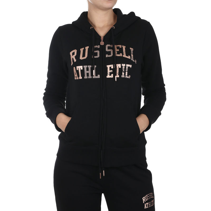 Ženski duks RUSSELL ATHLETIC ZIP THROUGH LOGO HOODY