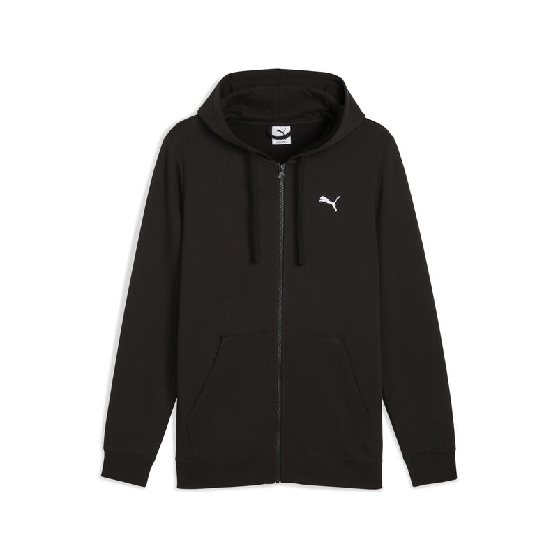 Muški duks sa zipom i kapuljačom Puma Ess small logo full-zip tr