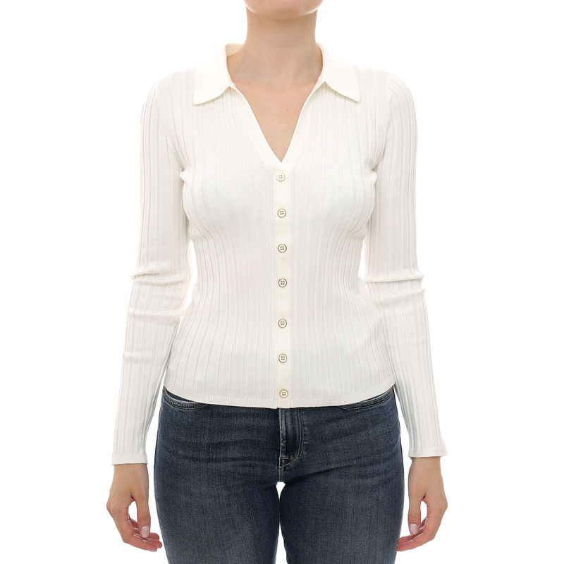 Ženska top majica Guess Ls vn rib miranda swtr