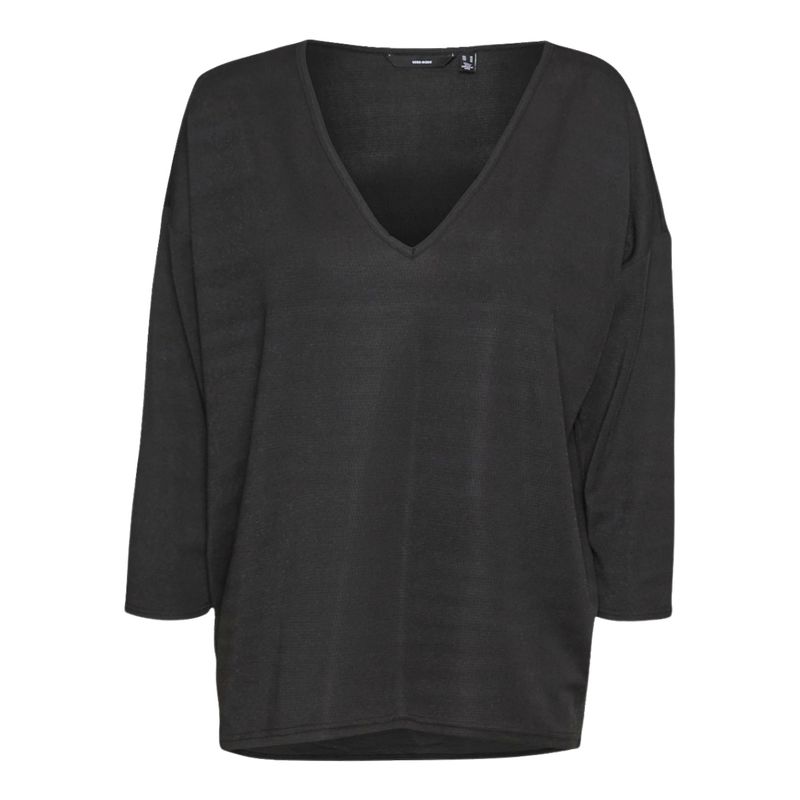 Ženska majica Vero Moda Kanva 3/4 v-neck top lx jrs ga