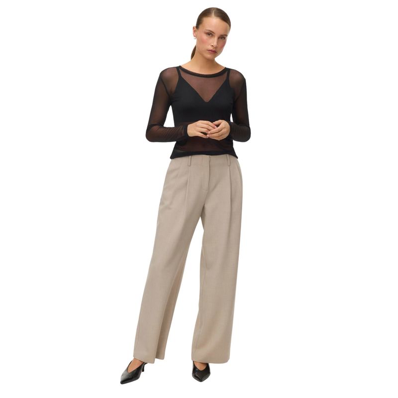 Ženska majica Vero Moda Lova ls mesh top jrs noos