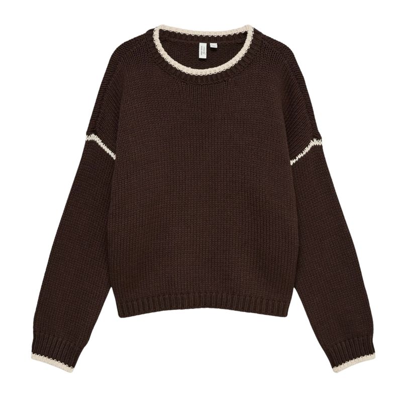 Ženski džemper Vero Moda Margot ls o-neck stitch pullover btq