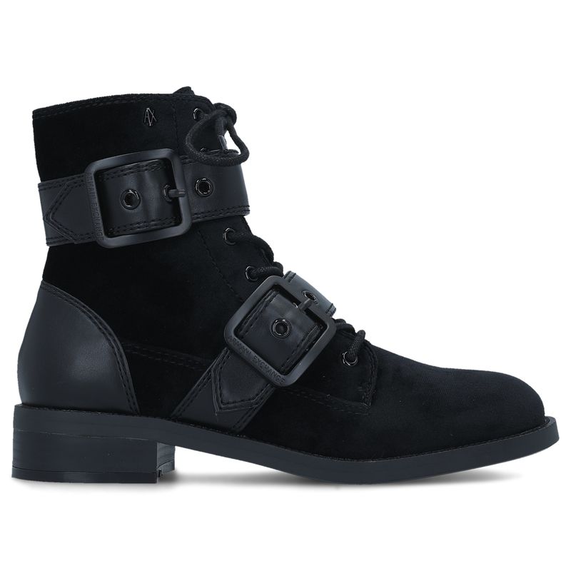 Ženske čizme Armani Exchange LEATHER BOOT