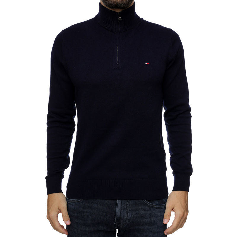 Muški džemper Tommy Hilfiger Pima Org Ctn Cashmere Zip Mock
