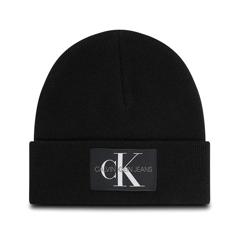 Muška kapa Calvin Klein Monologo Patch Non-Rib Beanie