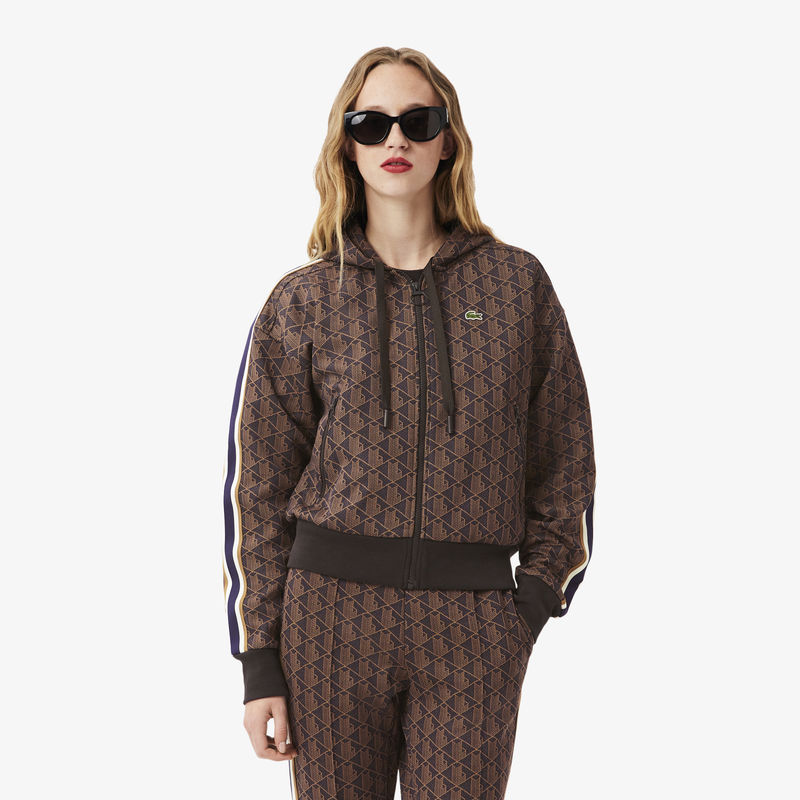 Ženski duks sa zipom i kapuljačom Lacoste