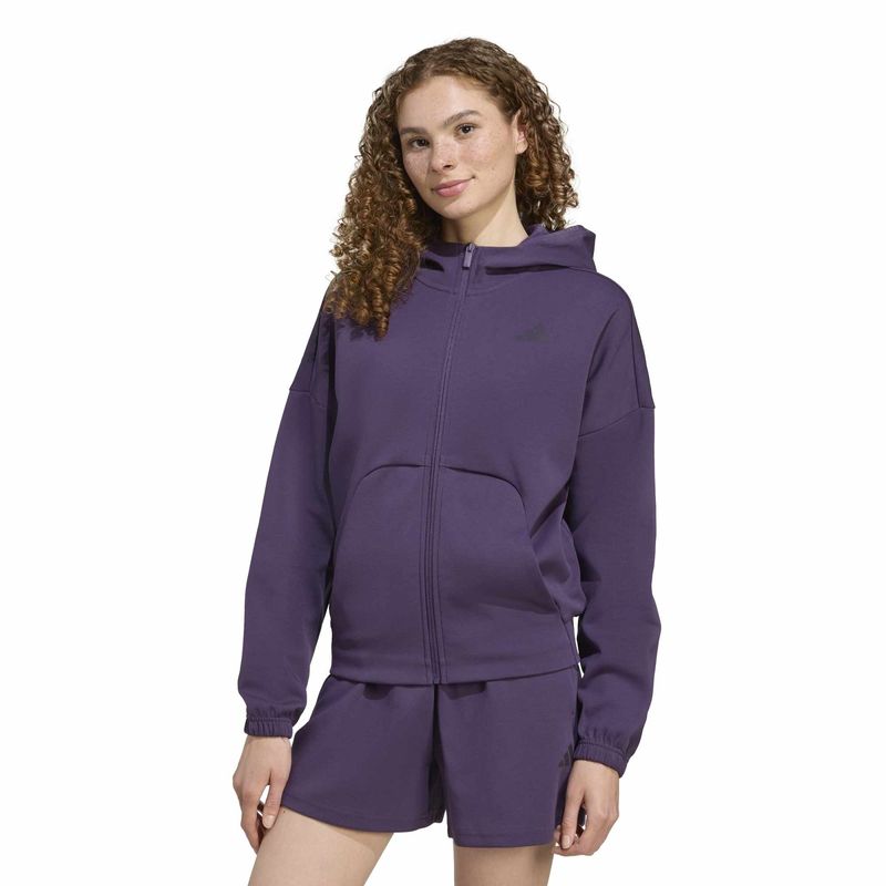 Ženski duks sa zipom i kapuljačom adidas W fi sl fz hd