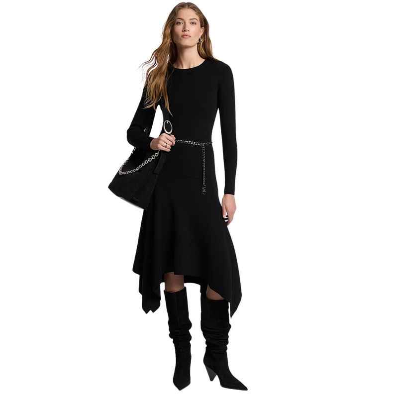 Ženska haljina Michael Kors Merino Handkrchf Hem Drs