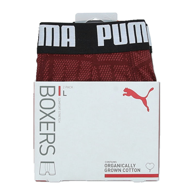 Muške bokserice Puma Men logo print boxers 2p