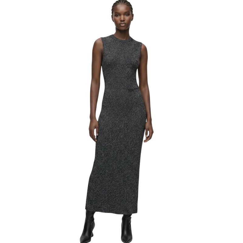 Ženska haljina Karl Lagerfeld Jeans metallic knit dress