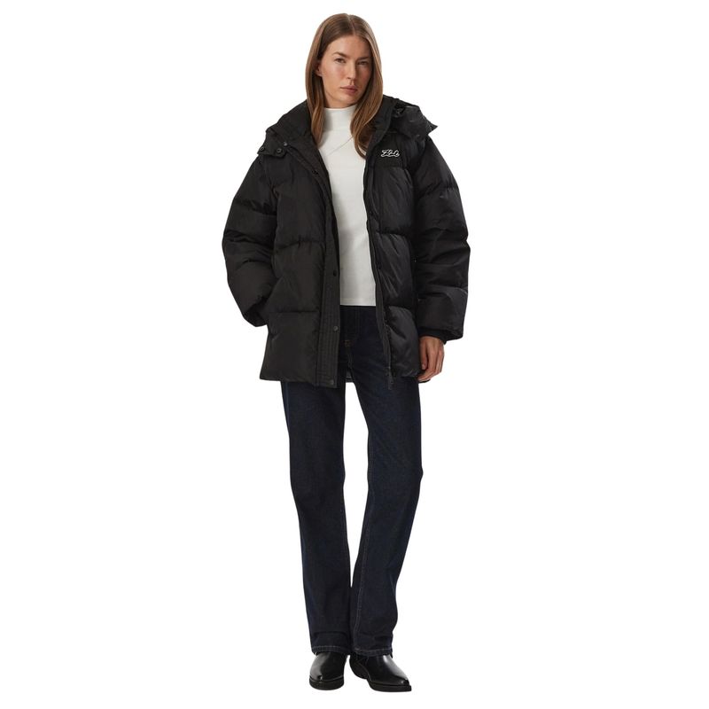 Ženska jakna Karl Lagerfeld Essential mid puffer jacket