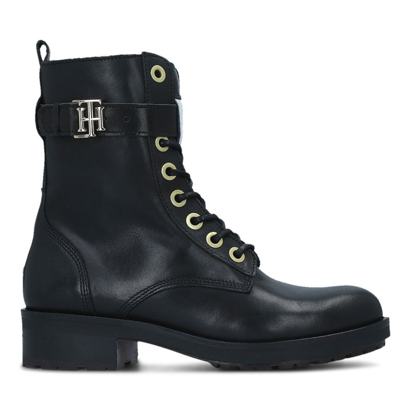 Ženske čizme TOMMY HILFIGER TH ESSENTIALS BIKER BOOT