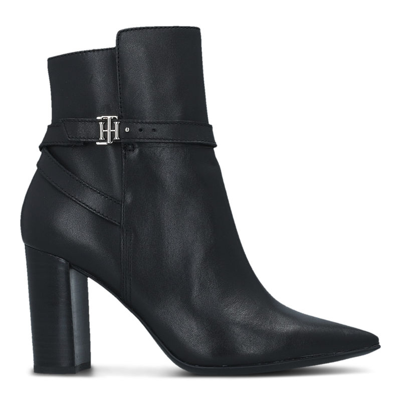 Ženske čizme TOMMY HILFIGER TH HARDWARE ON BELT HEEL BOOT