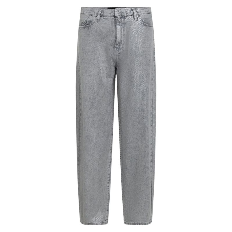 Ženske farmerke Karl Lagerfeld Coated python denim pants