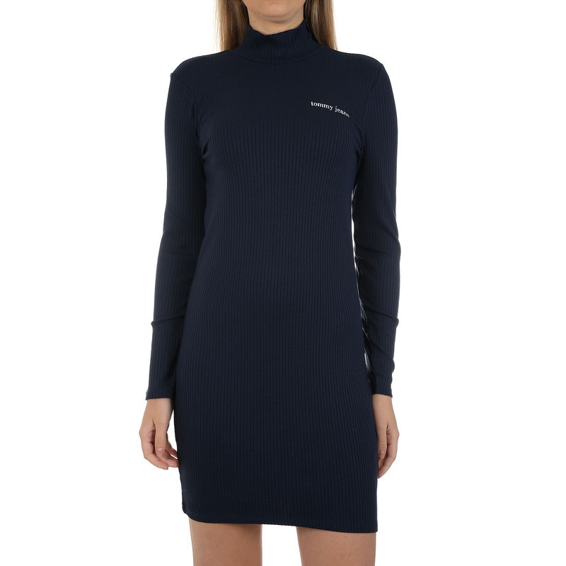 Ženska haljina Tommy Hilfiger TJW FITTED RIB DRESS