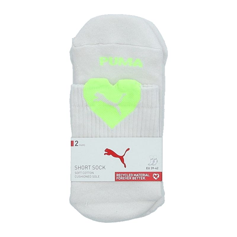 Ženske čarape Puma WOMEN HEART LOGO SHORT CREW 2P