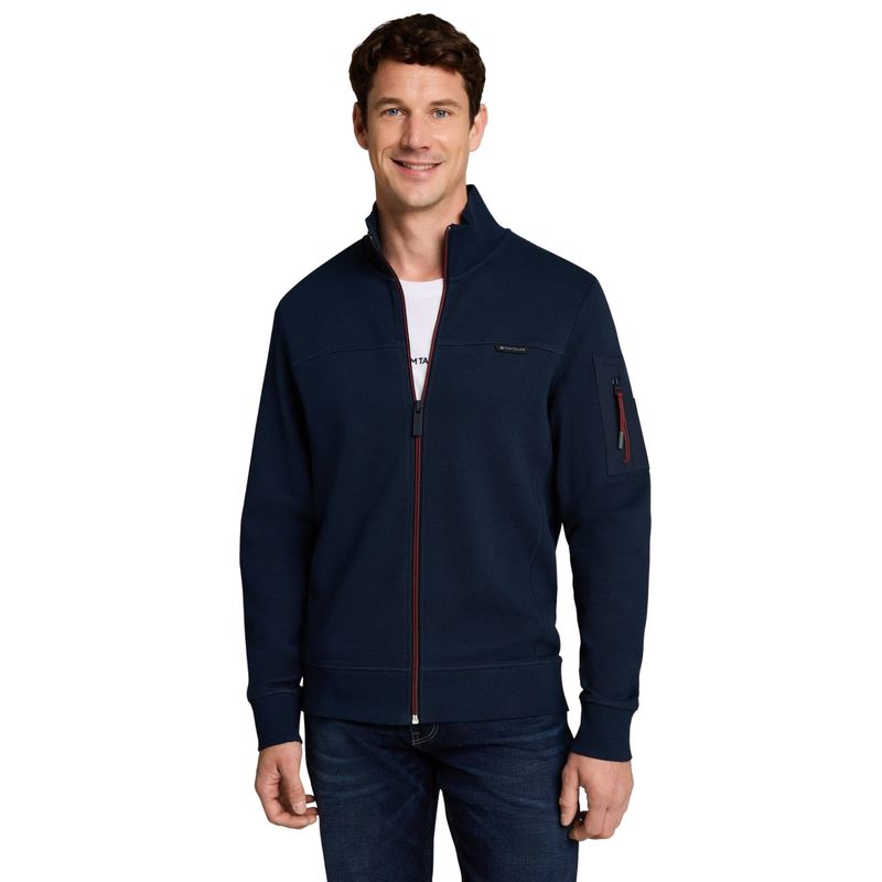 Muški duks Tom Tailor Full-zip sweatshirt