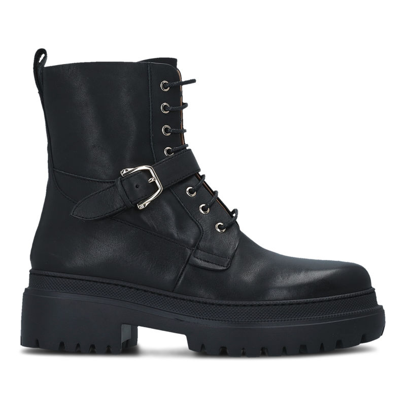 Ženske čizme Trussardi NEW COMBAT BOOT LEATHER