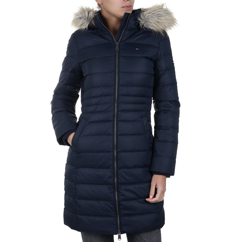 Ženska jakna TOMMY HILFIGER TJW ESSENTIAL HOODED DOWN COAT