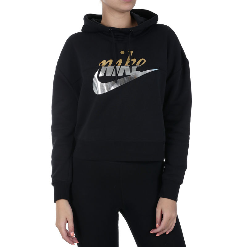 Ženski duks Nike W NSW RALLY HOODIE METALLIC