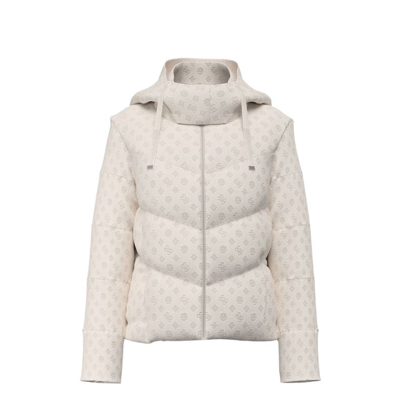 Ženska jakna Guess New daisy crop logo puffer