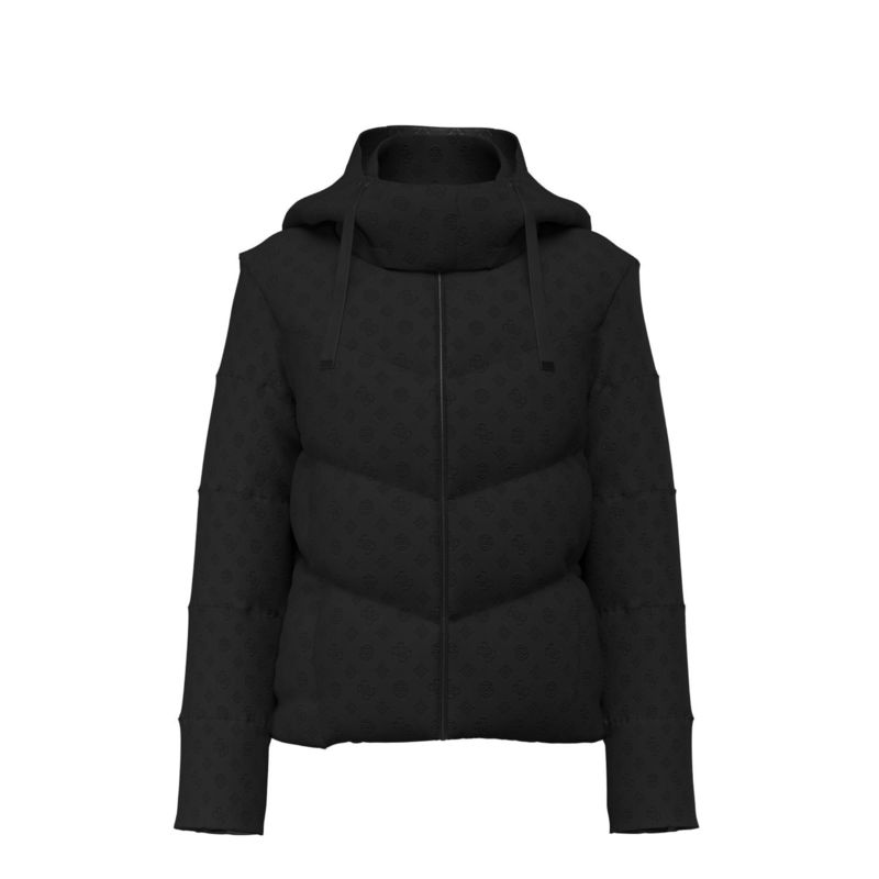 Ženska jakna Guess New daisy crop logo puffer