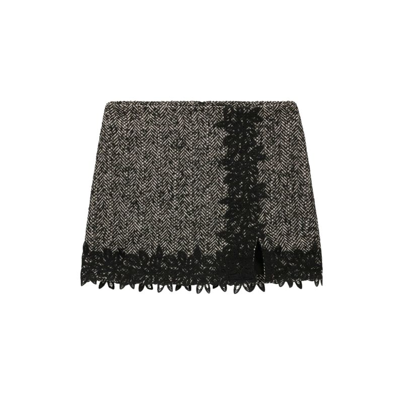 Ženska suknja Guess Stella herringbone mini skirt