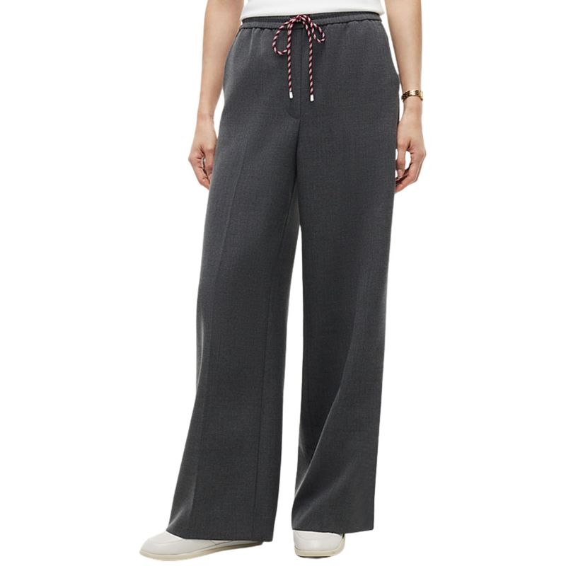Ženske pantalone Tommy Hilfiger Rwb punto wide leg pull on