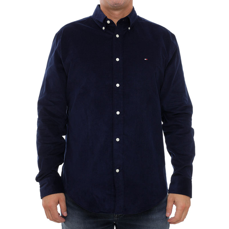 Muška košulja Tommy Hilfiger Solid corduroy rf shirt