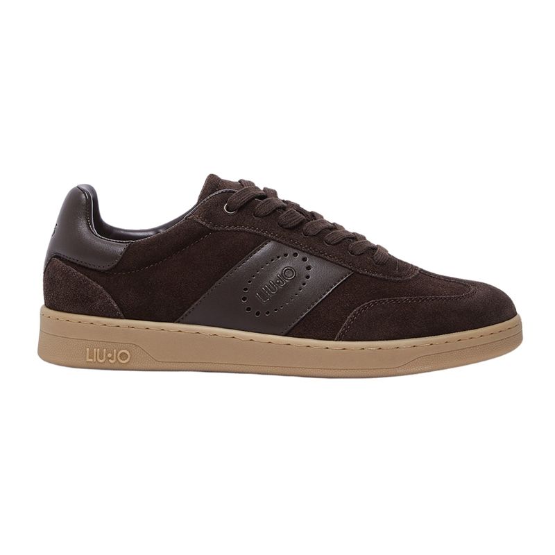 Muške patike Liu Jo Parker 01 - sneaker cow suede/calf leath moka