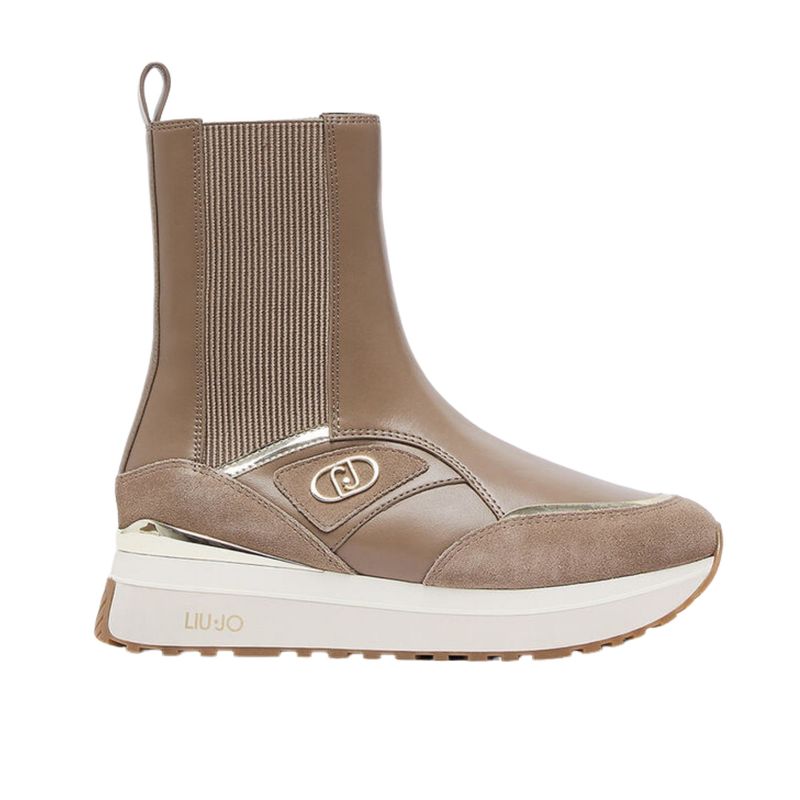 Ženske čizme Liu Jo Liu jo maxi wonder 103 - mid sneaker calf leather/cow sue havana