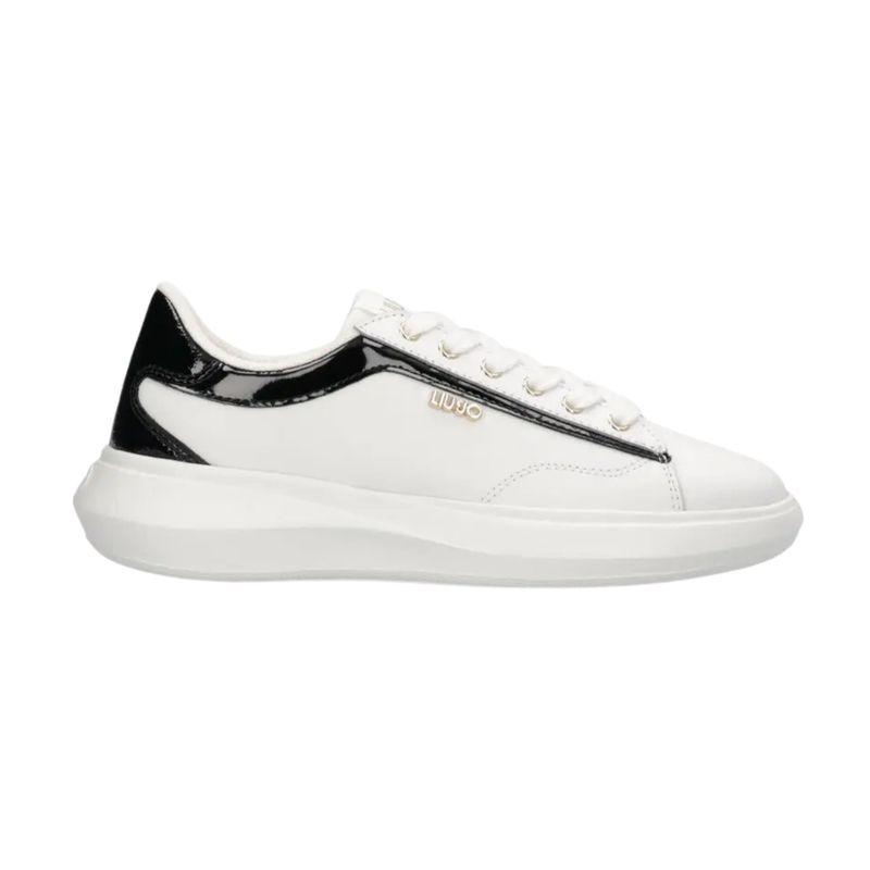 Ženske patike Liu Jo Casper 01 - sneaker calf leather/patent white/black
