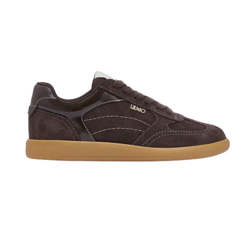 Ženske patike Liu Jo Connor 01 - sneaker cow suede/patent moka
