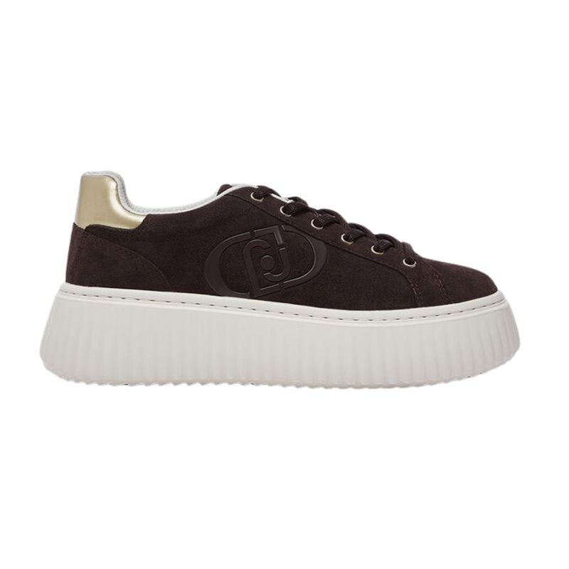 Ženske patike Liu Jo Elodie 01 - sneaker cow suede moka