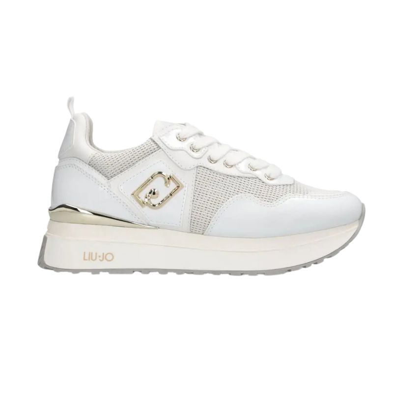 Ženske patike Liu Jo Liu jo maxi wonder 01 - sneaker patent/glitter mesh rope