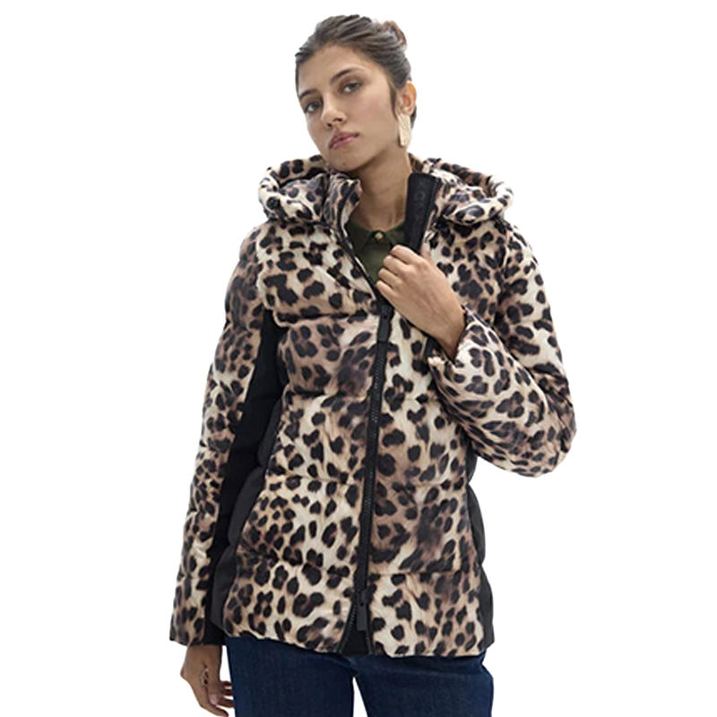 Ženska jakna Lola Fitted leopard print anorak
