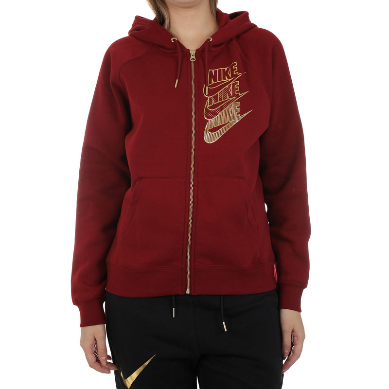 enski duks Nike W NSW HOODIE FZ BB SHINE