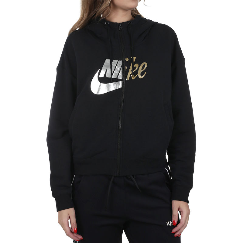 Ženski duks Nike W NSW RALLY HOODIE FZ METALLIC