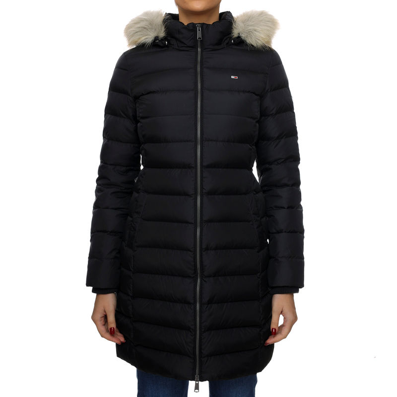 Ženska zimska jakna Tommy Hilfiger-ESSENTIAL HOODED DOWN COAT