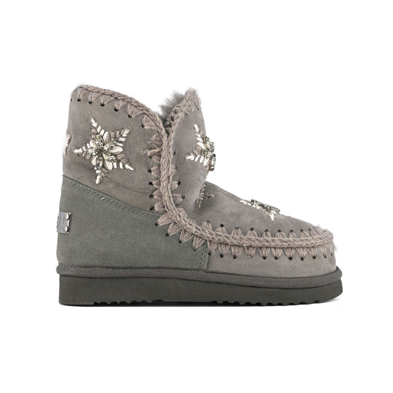 Ženske čizme Mou Eskimo wool stars&rhinestones