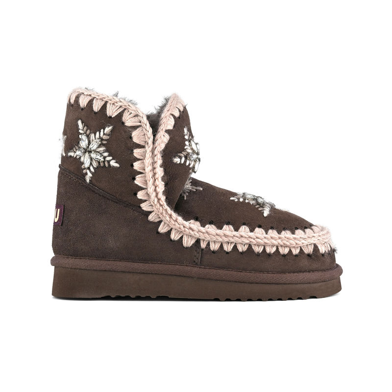Ženske čizme Mou Eskimo wool stars&rhinestones