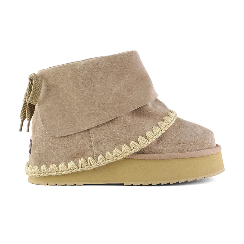 Ženske čizme Mou Platform boot suede folding
