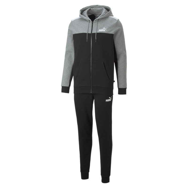 Muška trenerka Puma ESS+ HOODED COLORBLOCK SUIT FL CL