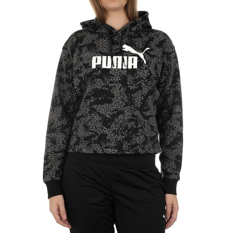 Ženski duks Puma Elevated ESS Logo Cropped Hoody AOP TR