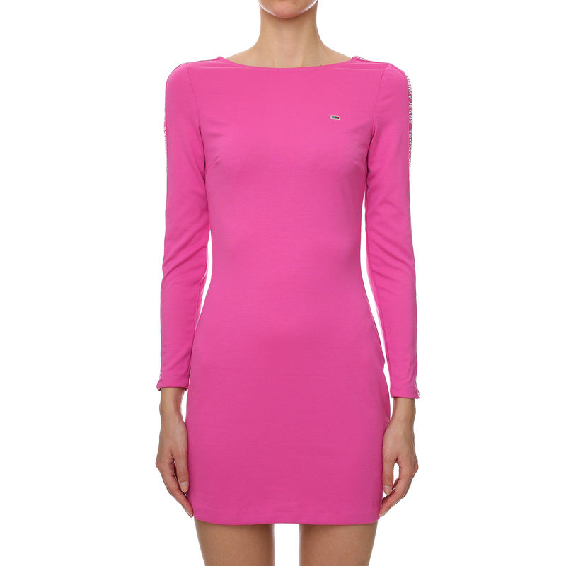 Ženska haljina Tommy Hilfiger TJW BODYCON TAPE DRESS
