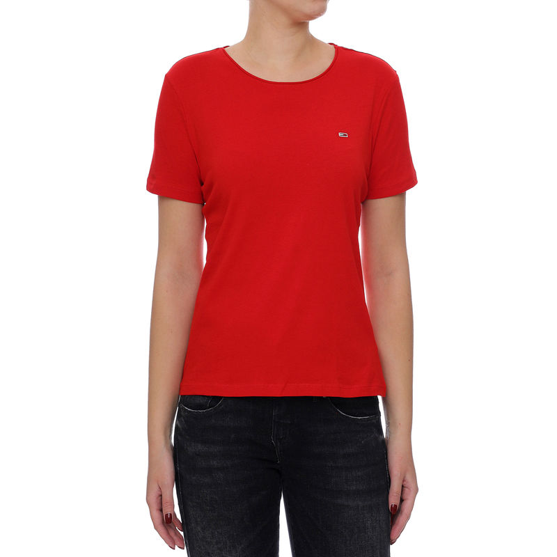 Ženska majica Tommy Hilfiger-SLIM JERSEY C NECK