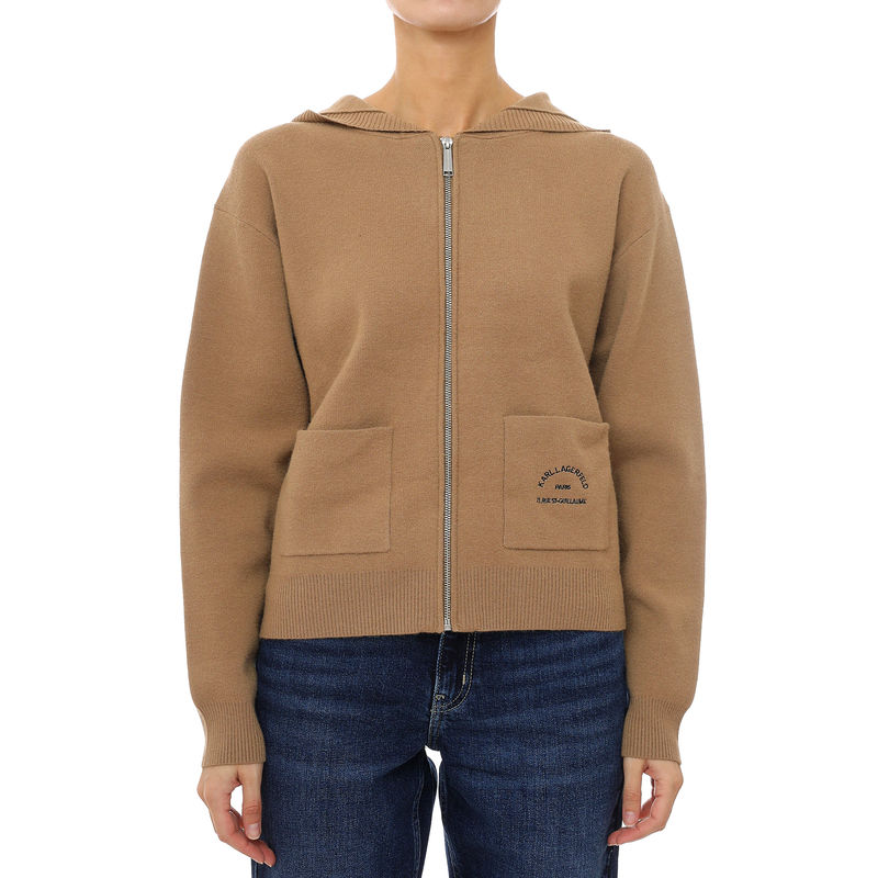 Ženska trenerka gornji deo Karl Lagerfeld Rsg knit hoodie